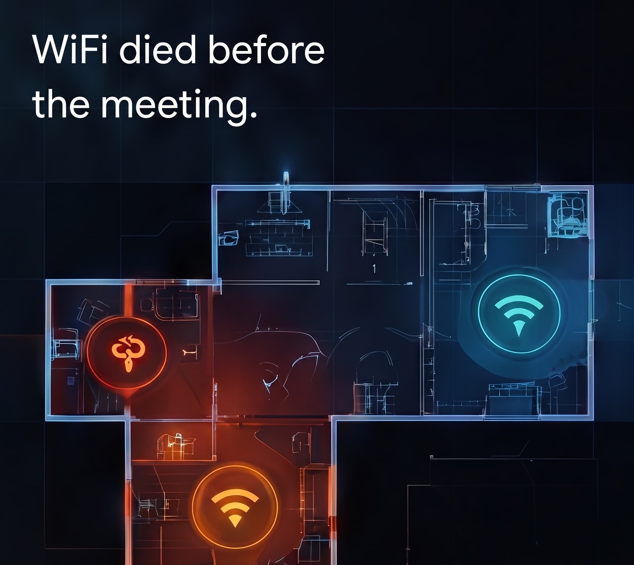 WiFi died before the meeting.